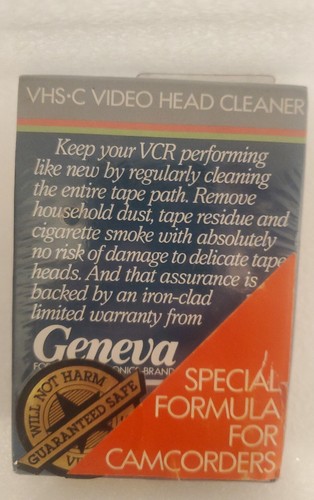 Ginevra vhs pulitore testa - vhs-c,