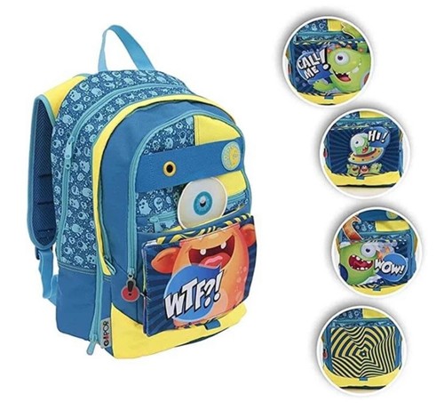 Zaino scuola gopop monster - zaino,