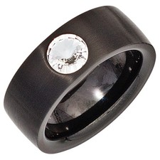 Anello Donna Nero Con