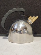 Bollitore Vintage Richard Sapper Alessi 2L Made In Italy #9091 Fischietto Ottone