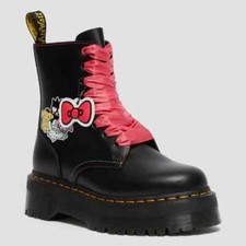 Dr. Martens Donna Jadon X Hello Kitty Quad Platform Nero Liscio US 9