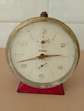 SVEGLIA A CORDA A CARICA MANUALE-VINTAGE ANNI 60-GLOBUS MADE WEST GERMANY