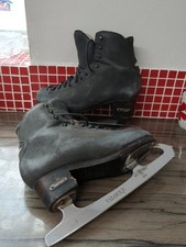 Pattini da ghiaccio figure Risport Rf2 taglia 260 UK 5,5 Mk Gold Star lame paraboliche 