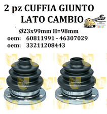Per Alfa 156 3.2 GTA 250cv 03/02-09/05 2pz Cuffia Giunto L/Cambio Flangia Metall