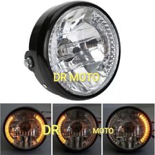 FARO ANTERIORE 6,5" 165 MM NERO LUCIDO CON FRECCE INTEGRATE LED PER MOTO
