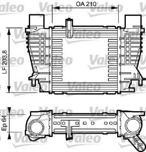 Genuine valeo intercooler - valeo,
