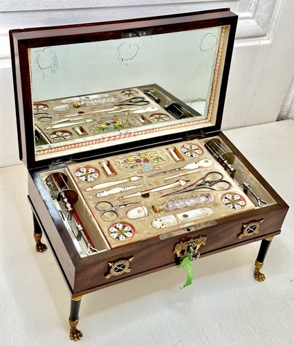 Ancien coffret bois palais - bois,