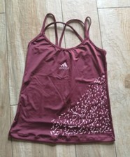 T.SHIRT E TOP ADIDAS DONNA, Top Palestra Bordo Viola PER SPORT E TEMPO LIBERO 