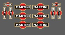 12 adesivo sticker sponsor MARTINI racing decal prespaziato,auto tuning LANCIA