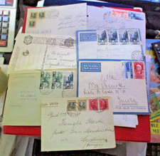 Colonie Italiane Africa Orientale storia postale lotto 7 pezzi RARI a.v. catalog