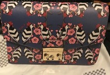 Pochette a tracolla 100% autentica Furla Metropolis borsa in pelle uccellino prezzo consigliato £ 375