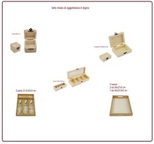 25 pz legno decoupage bauli