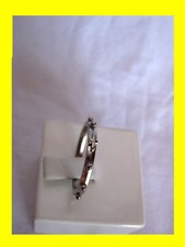 ANELLO DECINA RELIGIOSO ROSARIO LEGA METALLO ARGENTATO CON CROCE  misura ø 19  