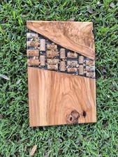 Vassoio In Resina E Legno Di