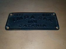 vecchia targa insegna VAGONE