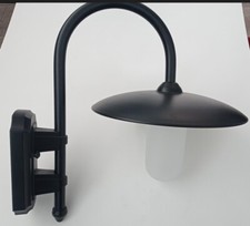 Moretti luce lampada parete per esterni  970.1 nera braccio a pastorale