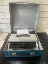 Vintage 1970's Olivetti Dora Typewriter and Case Needs Which Is Not Great
