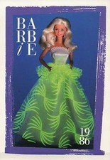 Barbie Trading Card Moda da Collezione " Dream Glow Fashions " Vestito 1986