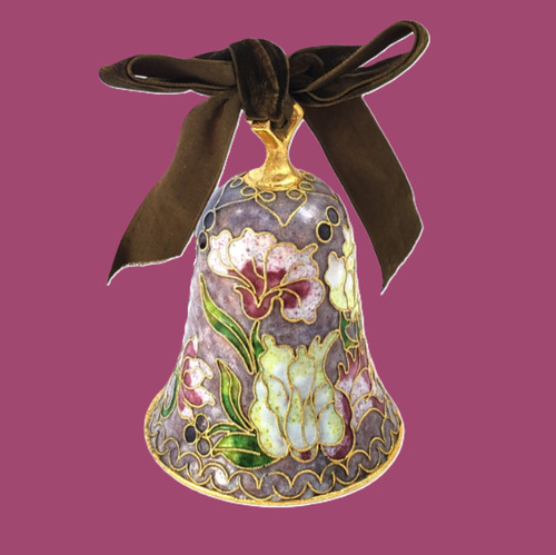 Campana cloisonne con fiocco - con,