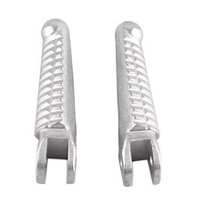 Kit pedane poggiapiedi anteriori Rider per Ducati 848 1098 1198 2008 - 2013 argento