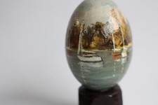 Uovo dipinto Il porto pittura