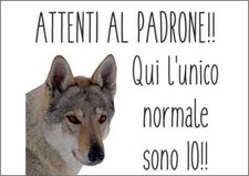 CARTELLO SEGNALETICO - LUPO