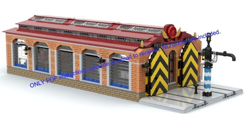 Lego moc railway - railway, museum/only