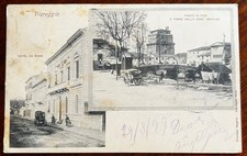 CARTOLINA D' EPOCA-VIAREGGIO (LU) "VEDUTE" VIAGGIATA 1899