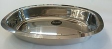 Vassoio Ovale Gastronomia fondo acciaio 30 x 22 cm Ditta Mepra acciaio  lucido 