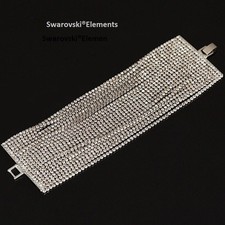 Bracelet manchette cristal - bracelet,
