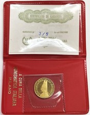 1966 ORO PAPA PAOLO VI CITTÀ DEL VATICANO 3,5 GRAMMI .900 MEDAGLIA FINE CON COA