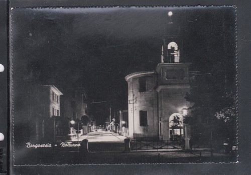 Cartolina borgosesia notturno - cartolina,