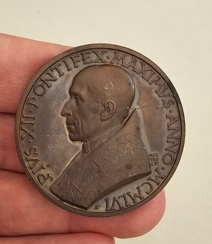 Medaglia papa pio xii - xii, ivstitia