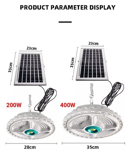 Plafoniera led solare 200w - plafoniera, da