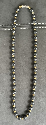 Collana con perle nere - collana,