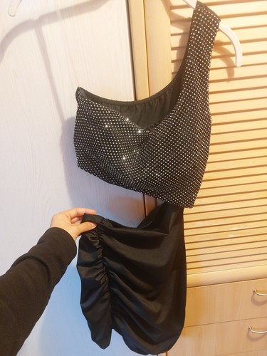 Vestito con brillantini nella - vestito,