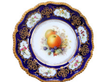 Piatto armadio frutta e fiori Royal Worcester firmato Richard Sebright