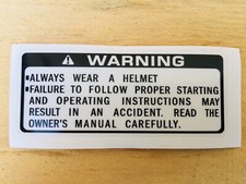 Honda CBR 600 Adesivo Warning
