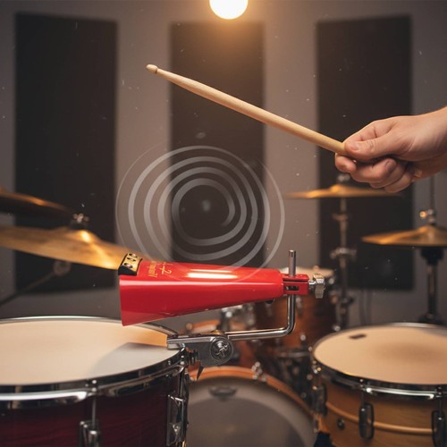 Cowbell rosso finitura - rosso,
