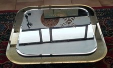 Specchio quadrato in cristallo anni 70' ... Lupi Cristal Luxur.