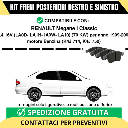 Pastiglie freno posteriori - pastiglie,
