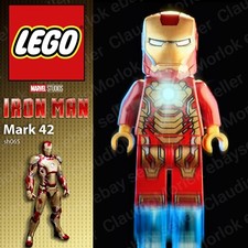 ⭐ LEGO Iron Man sh065 Minifigure Marvel Avengers sh0065 Armor Mark 42