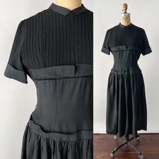 Abito vintage anni 50 nero