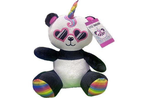 Peluche panda unicorno cm - peluche,