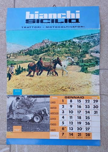 Calendario bianchi 1962 - calendario,