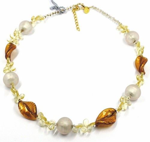 Collana vetro murano gocce - vetro, e
