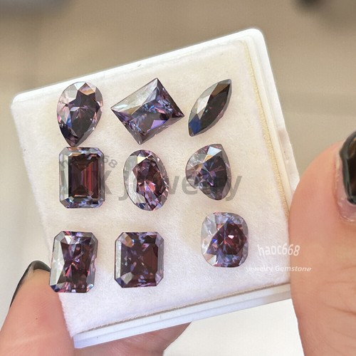 Pietre sfuse moissanite viola - pietre,