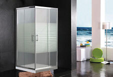 BOX DOCCIA CON PIATTO DOCCIA VETRO SERIGRAFATO CABINA 70X90X195 cm ARREDO BAGNO