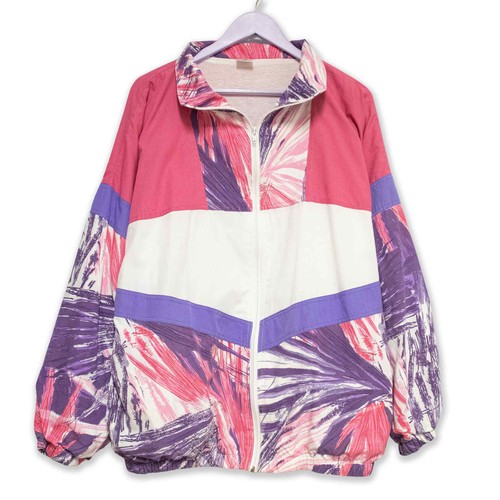 Giacca vento vintage rosa - vintage, e