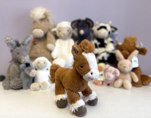Jellycat raro pony - raro, castagno